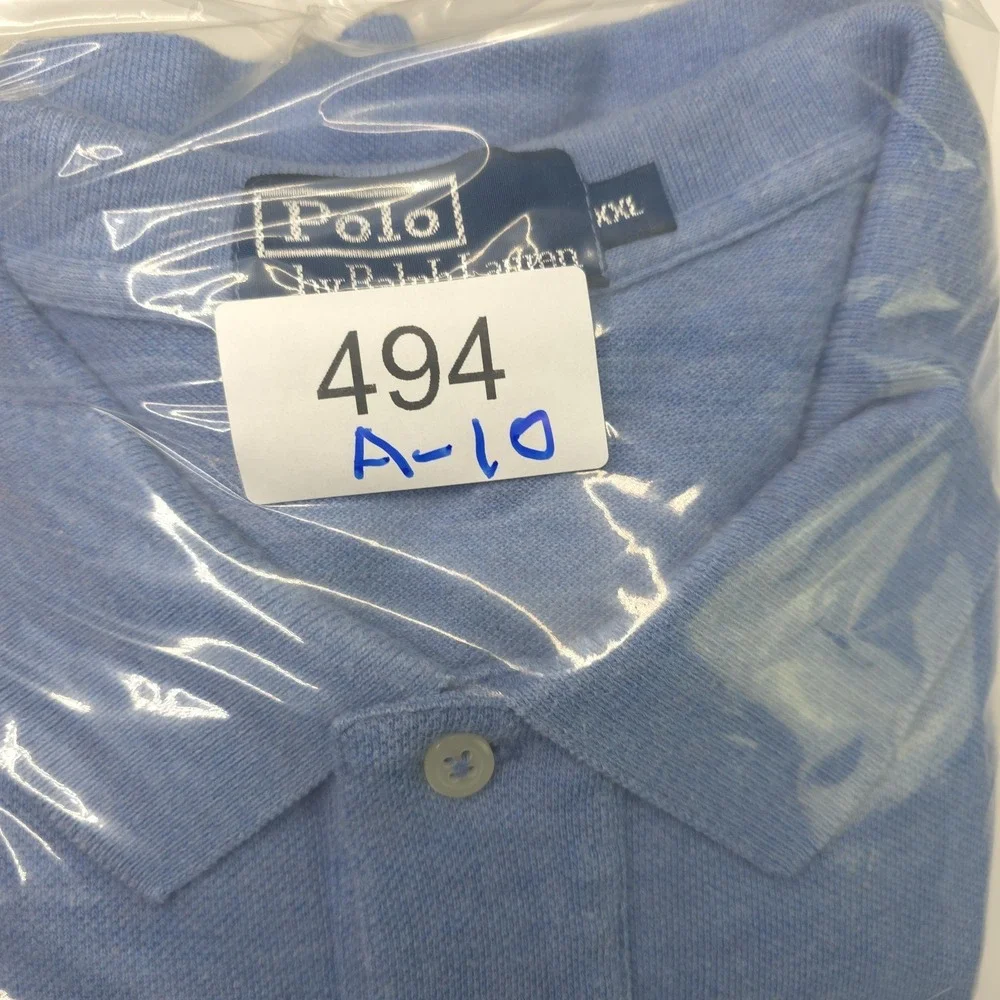 Polo by Ralph Lauren Mens Polo Shirt Size XXL Blue Sky Pony Casual Short Sleeve